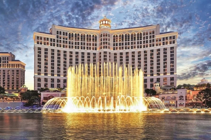 Знамениті фонтани готелю Bellagio в Лас-Вегасі