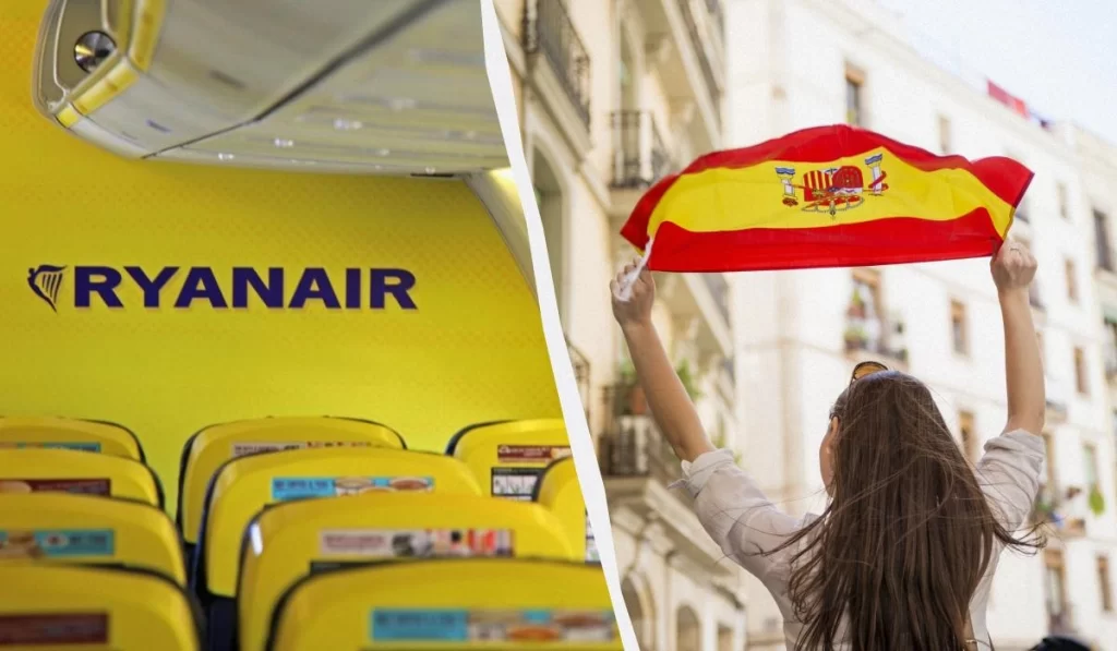Ryanair продовжує скасовувати рейси до Іспанії / колаж D.UA, фото ua.depositphotos.com