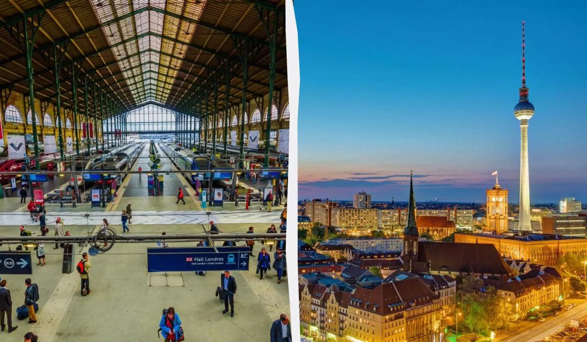 Скасованим нічним поїздам "Париж – Берлін" знайшли заміну: перші рейси вже в березні 2026 року 1 Гранд тур Париж і Берлін з'єднають новим нічним поїздом / колаж GT, фото ua.depositphotos.com