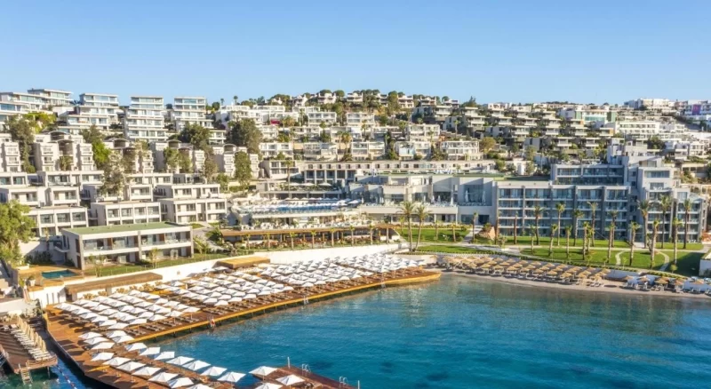 Вид на пляж та пірс готелю Mirada Exclusive Bodrum 5*