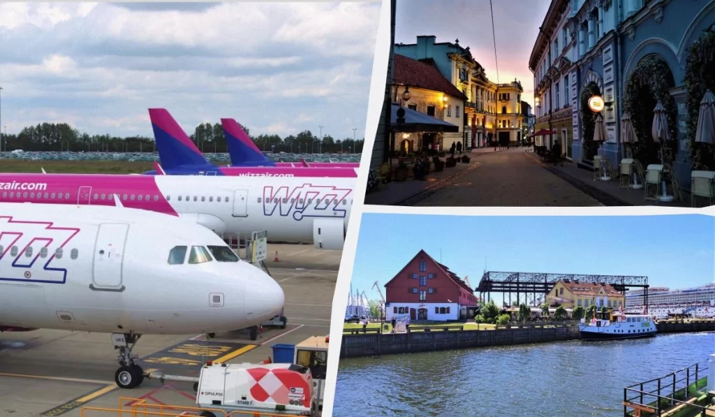 Wizz Air запускає більше рейсів у литовські Вільнюс і Клайпеду / колаж D.UA, фото ua.depositphotos.com, Марина Григоренко
