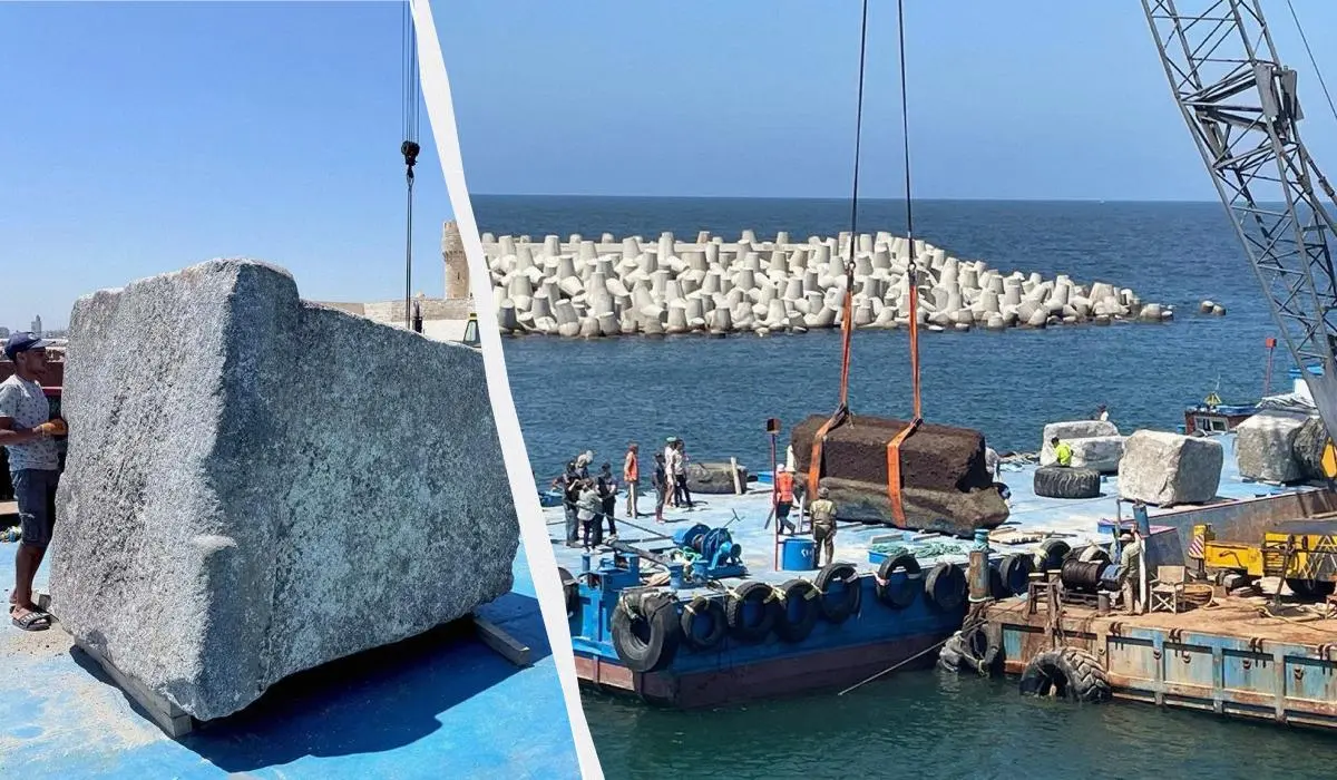 З дна моря підняли 22 гігантські блоки Олександрійського маяка, і це змінило всі уявлення 1 Гранд тур З дна моря підняли 22 гігантські блоки Олександрійського маяка, і це змінило всі уявлення
